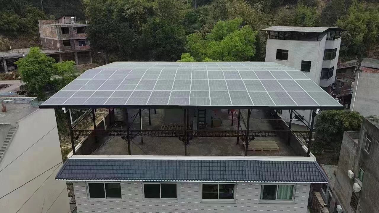 禹州15kw+10kwh自建别墅家庭光伏储能系统